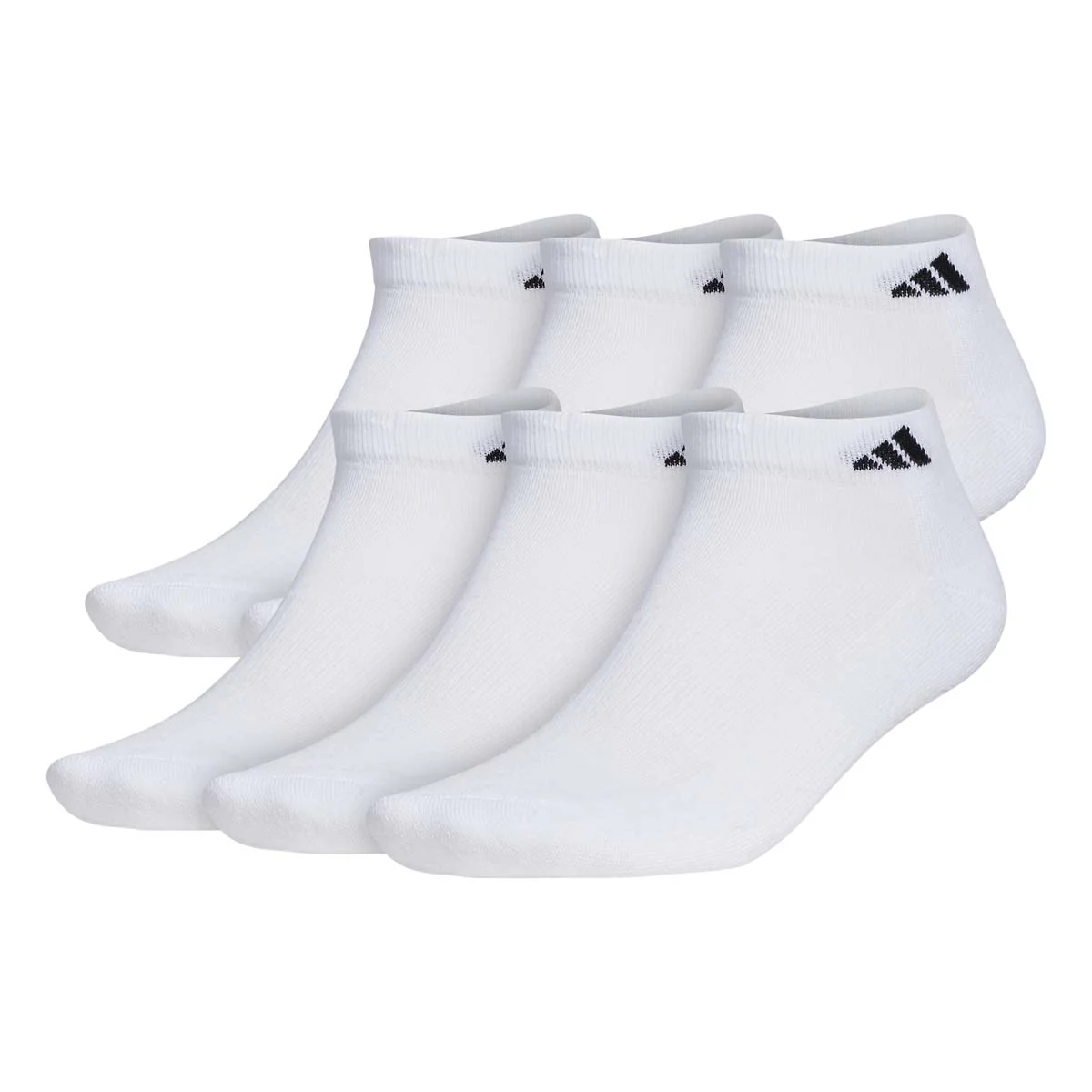 Adidas Athletic Cushioned Low Cut Socks 6pk - Image 2