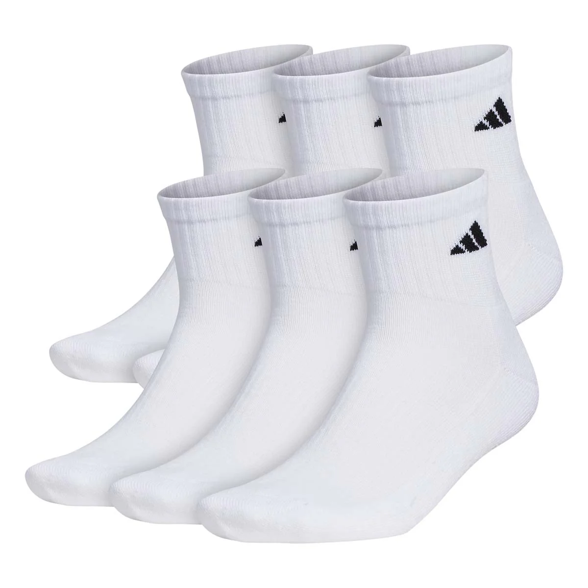 Adidas Athletic Cushioned Quarter Socks 6pk - Image 2
