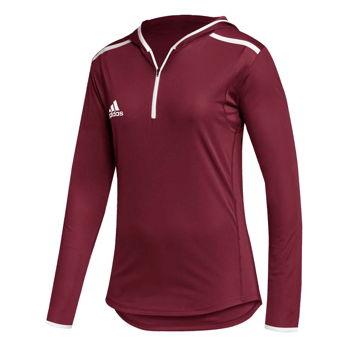 Adidas Womens Team Issue Hooded Long Sleeve Tee - Image 2