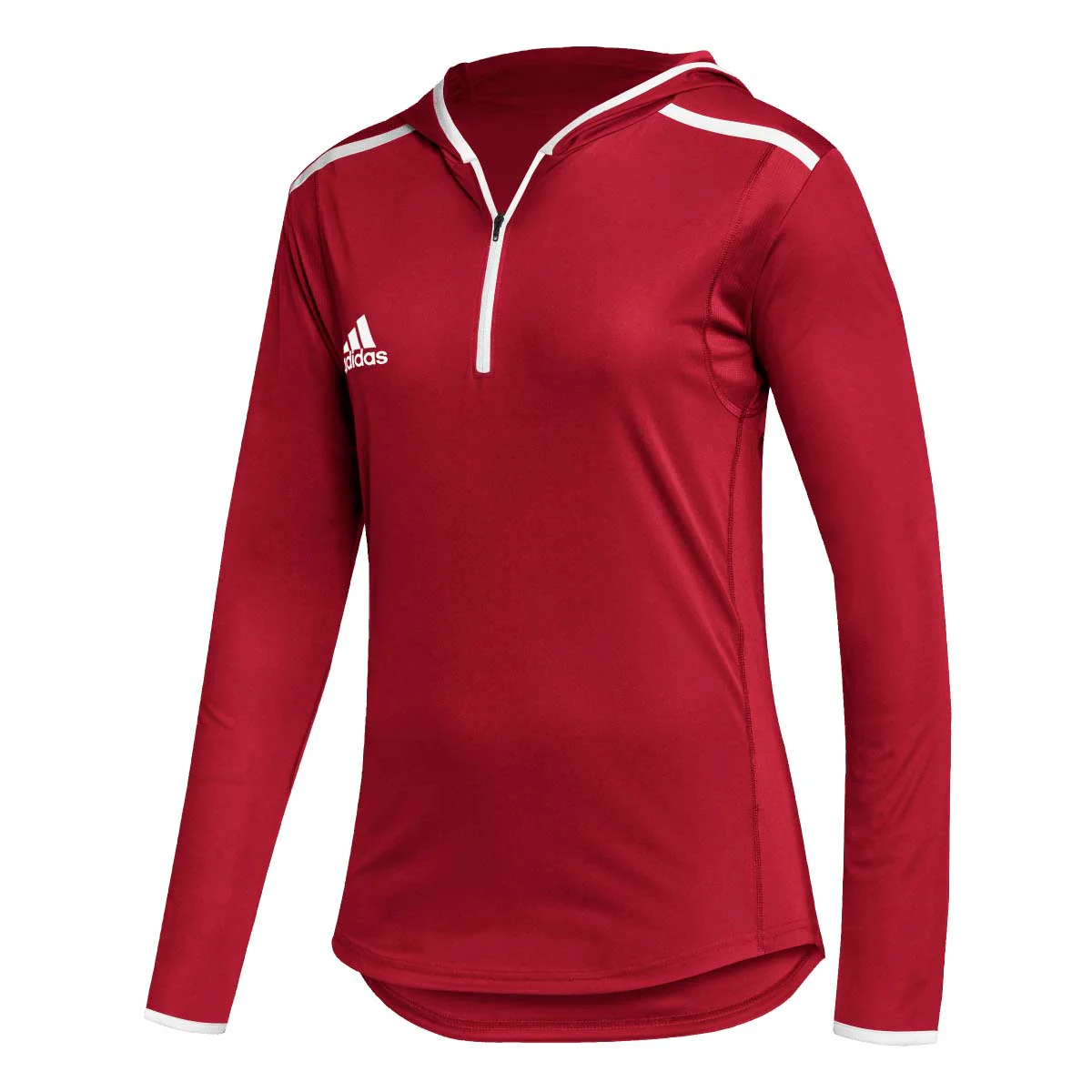 Adidas Womens Team Issue Hooded Long Sleeve Tee - Image 8