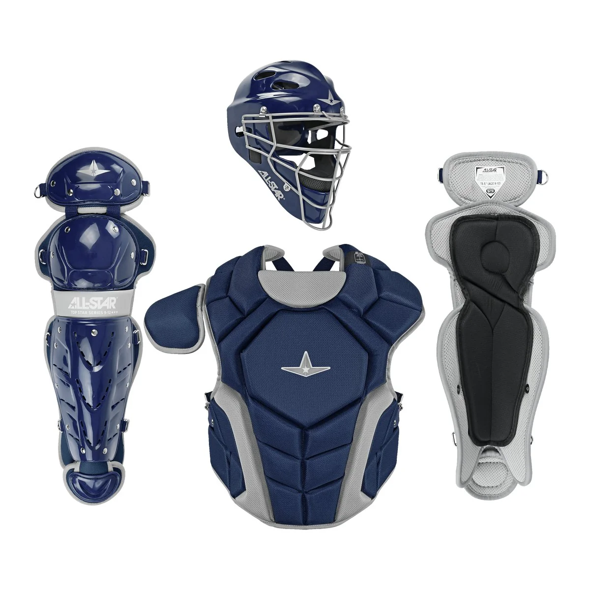 All Star Top Star NOCSAE Approved Baseball Catchers Kit (7-9) - Image 3