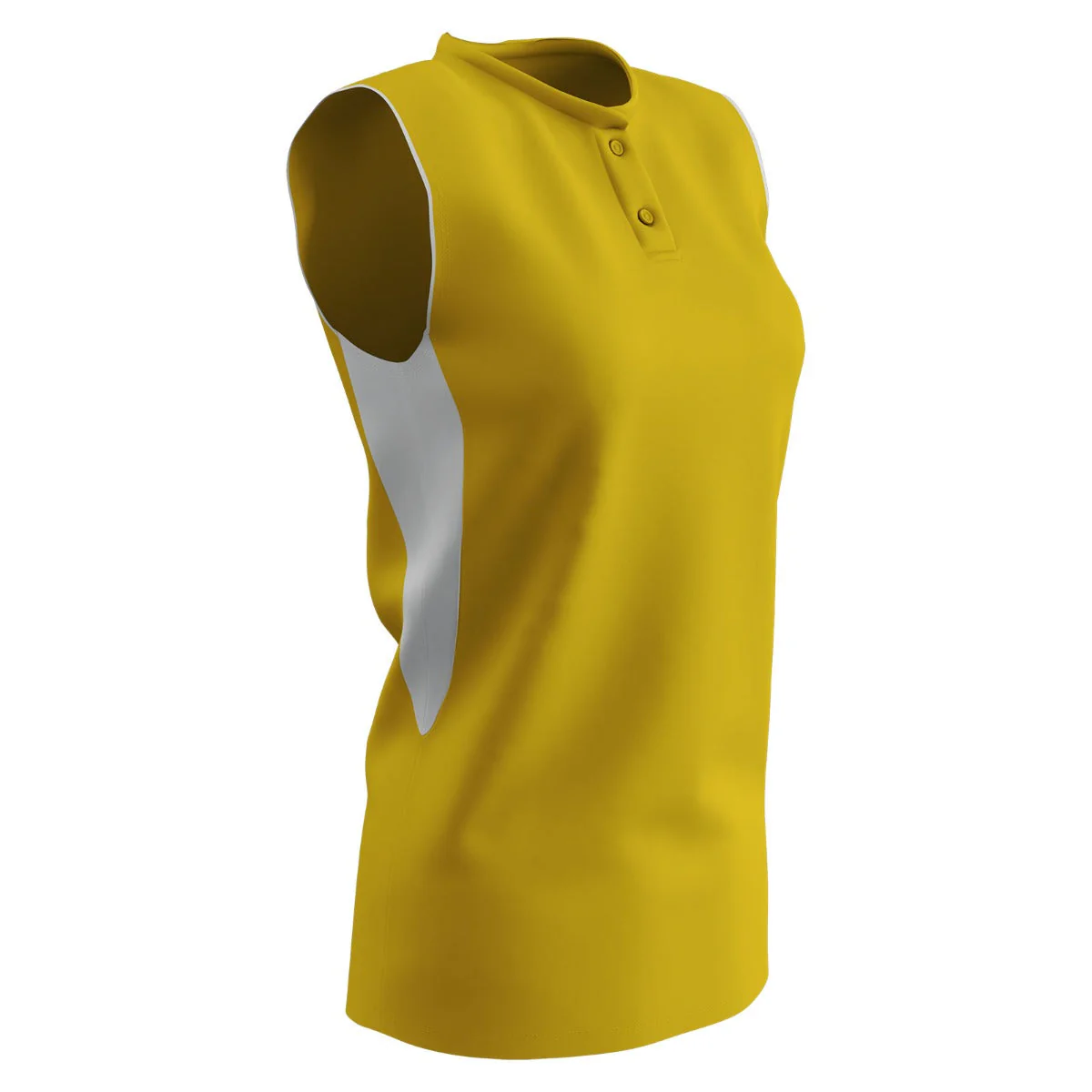 Champro Youth Natural Sleveless Fastpitch Jersey - Image 2