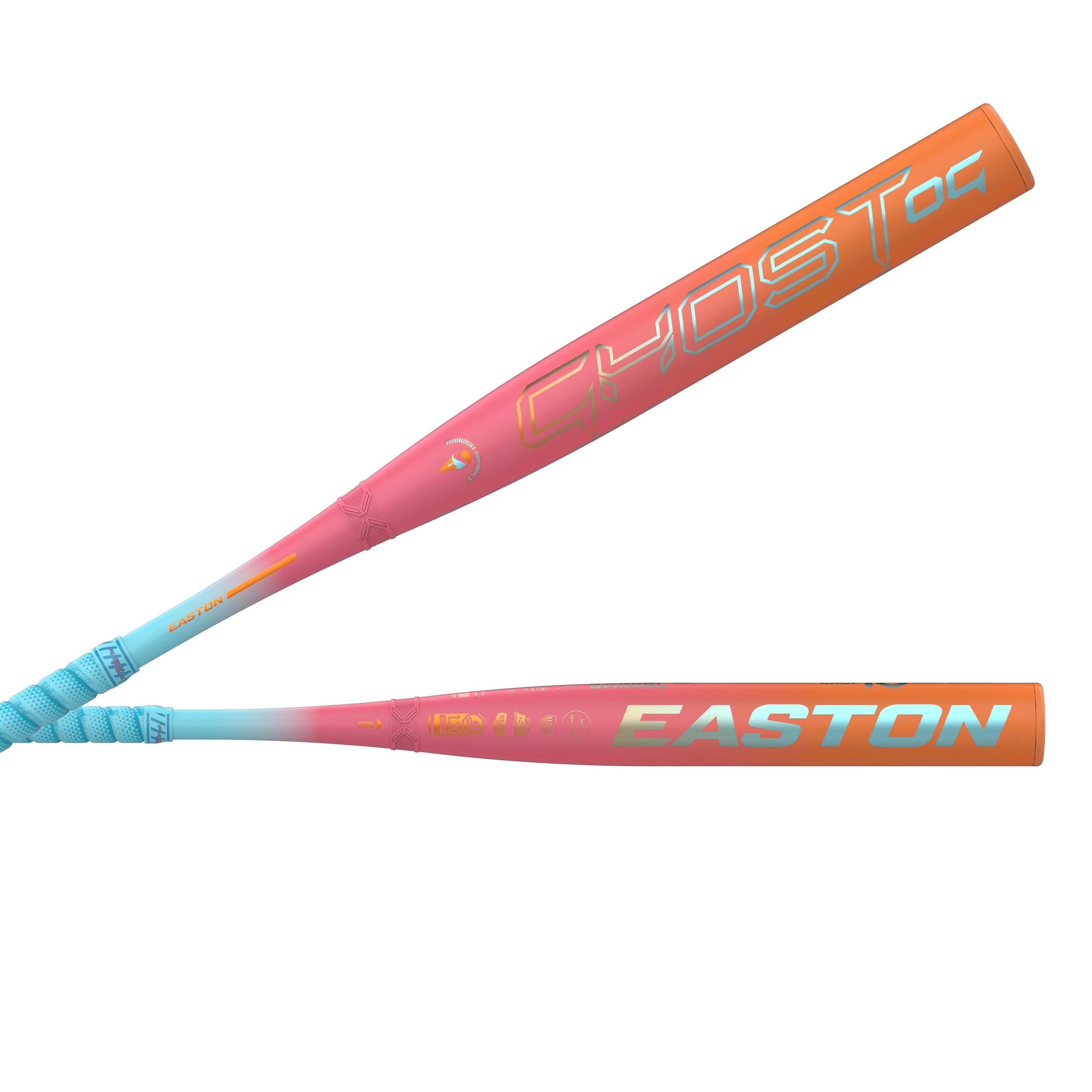 Easton 2026 Ghost OG Rainbow Sherbet 2-Piece Composite -10 Fastpitch Bat - Image 6