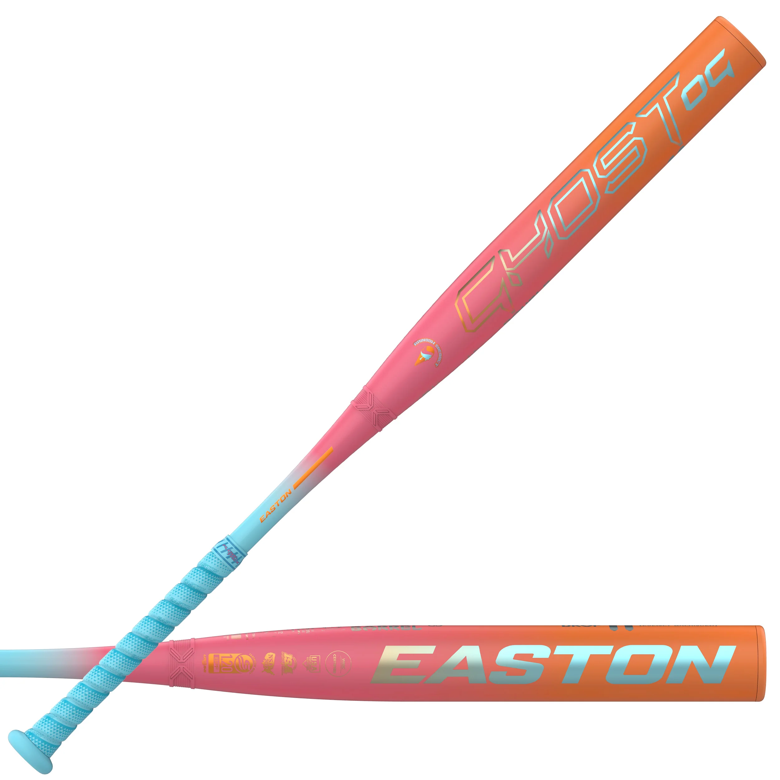 Easton 2026 Ghost OG Rainbow Sherbet 2-Piece Composite -11 Fastpitch Bat - Image 3