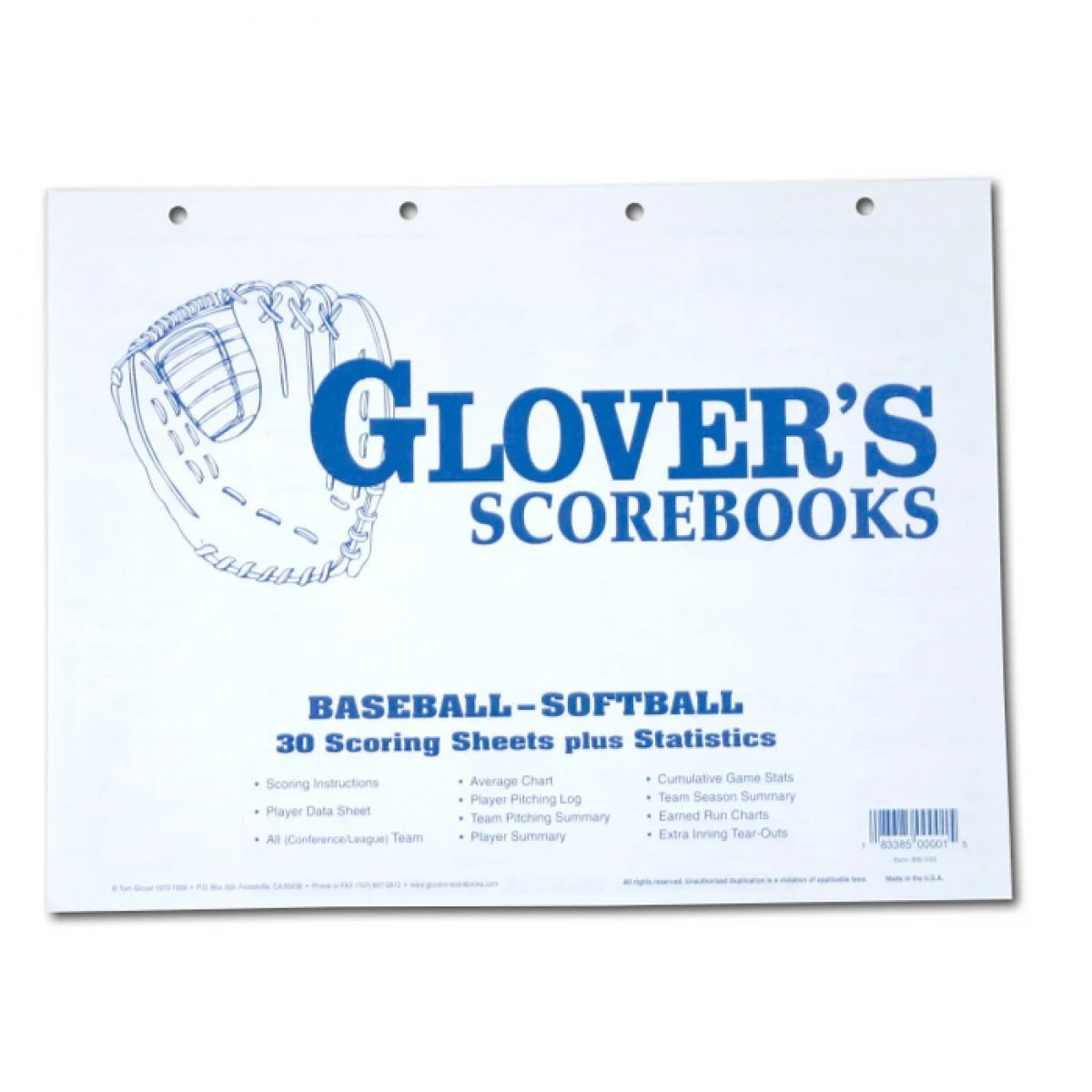 Glovers Bb And Sb Refill 30 Scoring And Stats