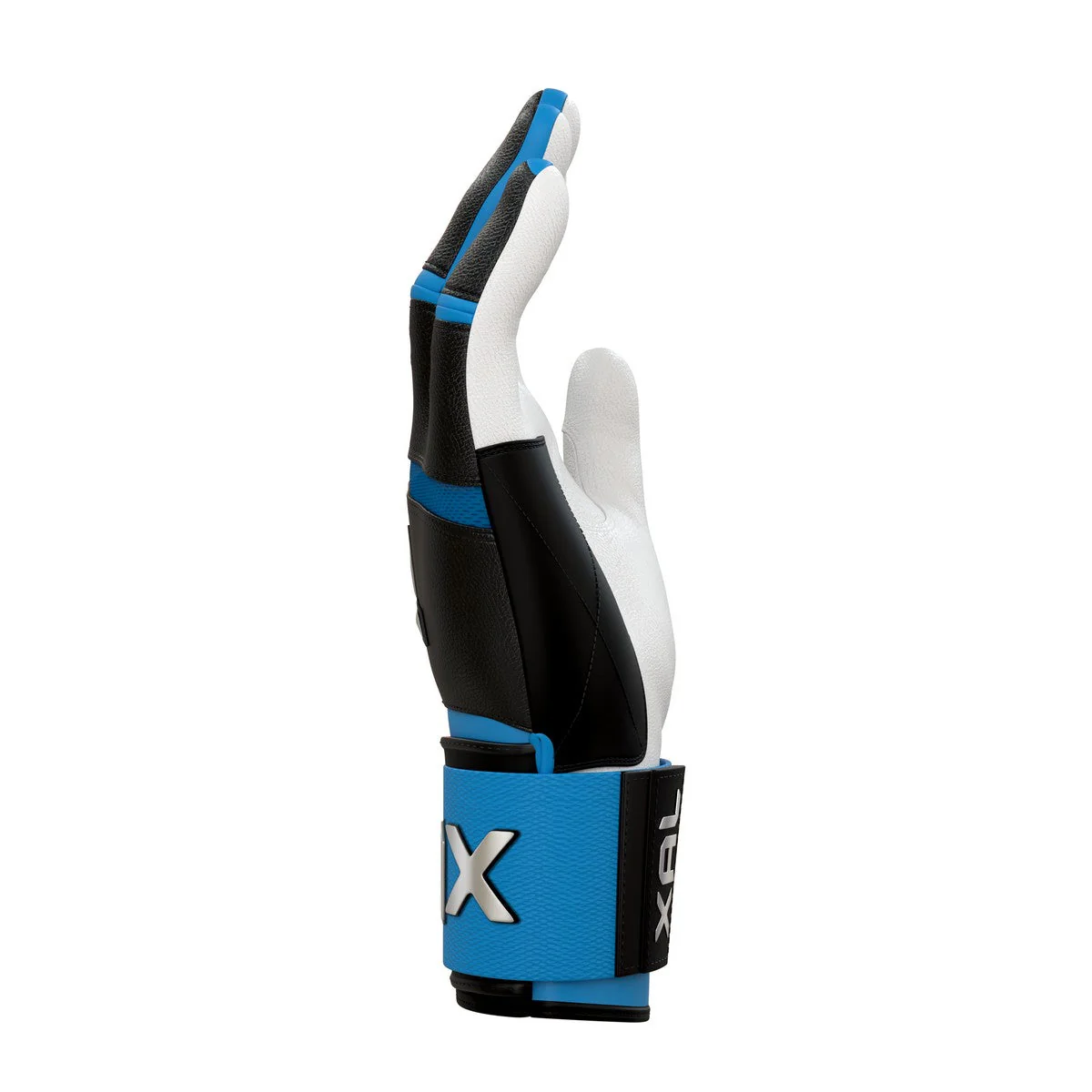 Jax Blue Raspberry Blast Left Handed Swing Strap Cuff Adult Batting Gloves - Image 4