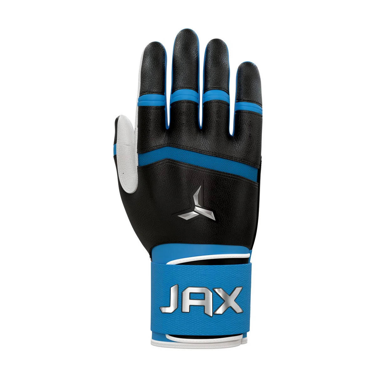 Jax Blue Raspberry Blast Traditional Swing Strap Cuff Adult Batting Gloves - Image 4