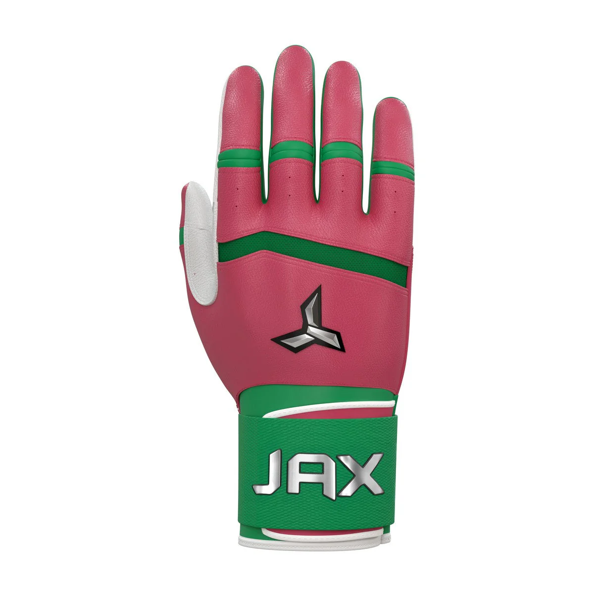 Jax Walk Off Watermelon Traditional Swing Strap Cuff Adult Batting Gloves - Image 4
