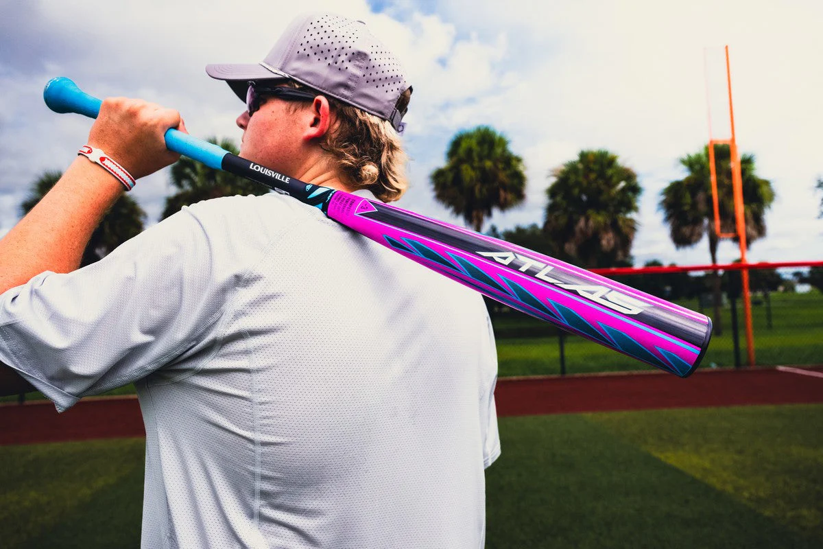 Louisville Slugger 2026 Limited Edition Pink Atlas 2-Piece Hybrid -3 BBCOR Baseball Bat - Image 8