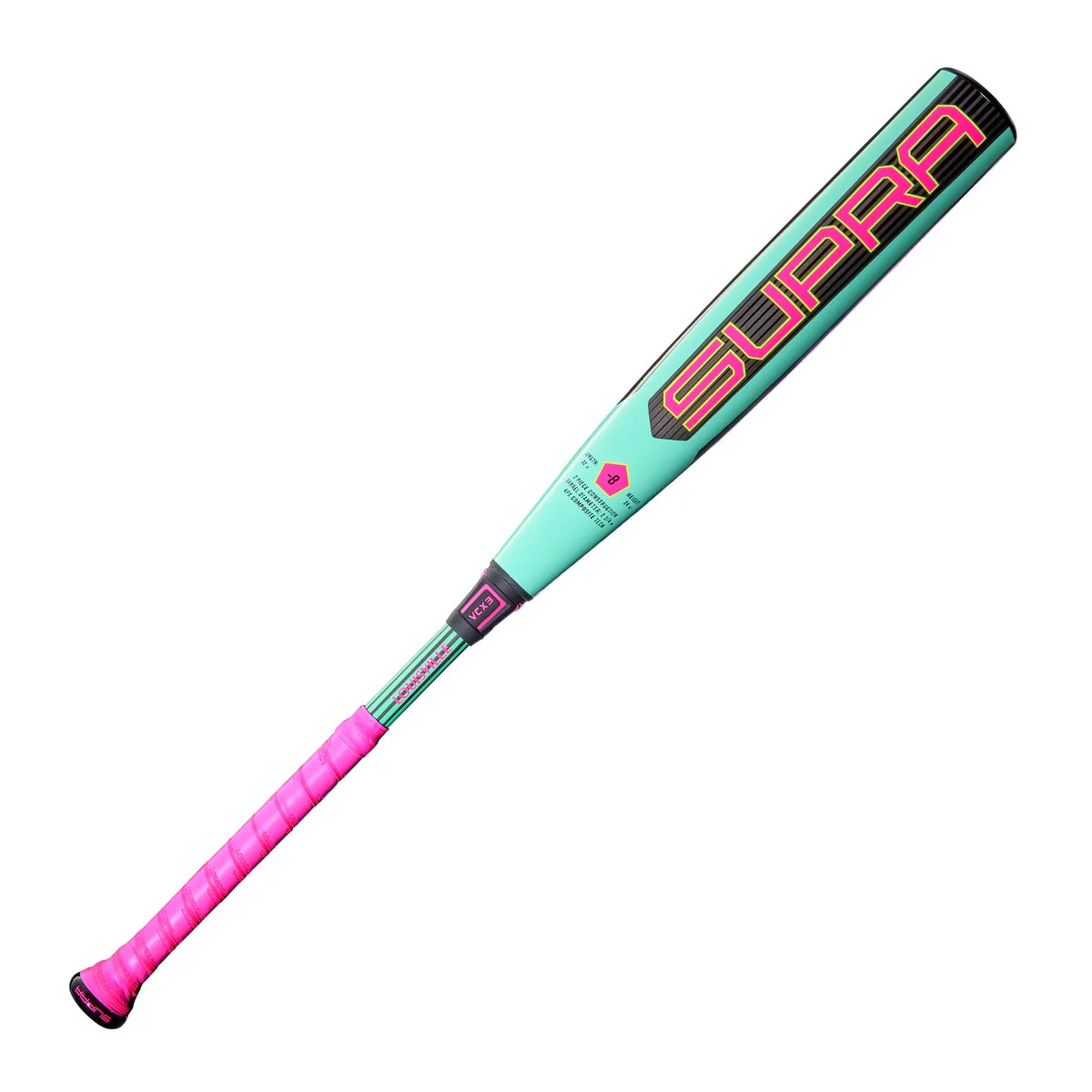 Louisville Slugger 2026 Supra 2-Piece Composite -8 USSSA 2-3/4 Barrel Baseball Bat
