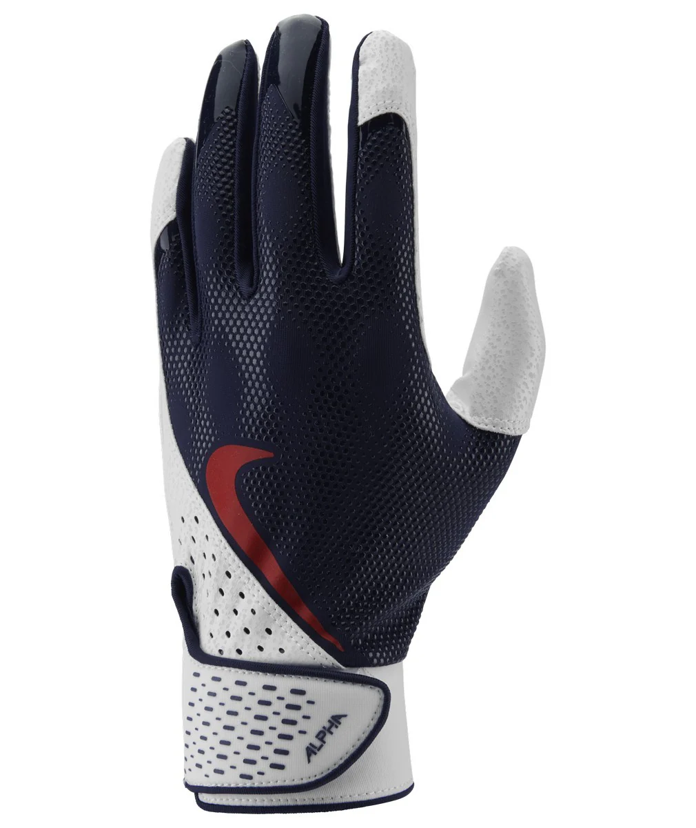 Nike Alpha Adult Baseball Batting Gloves Pair - Image 7