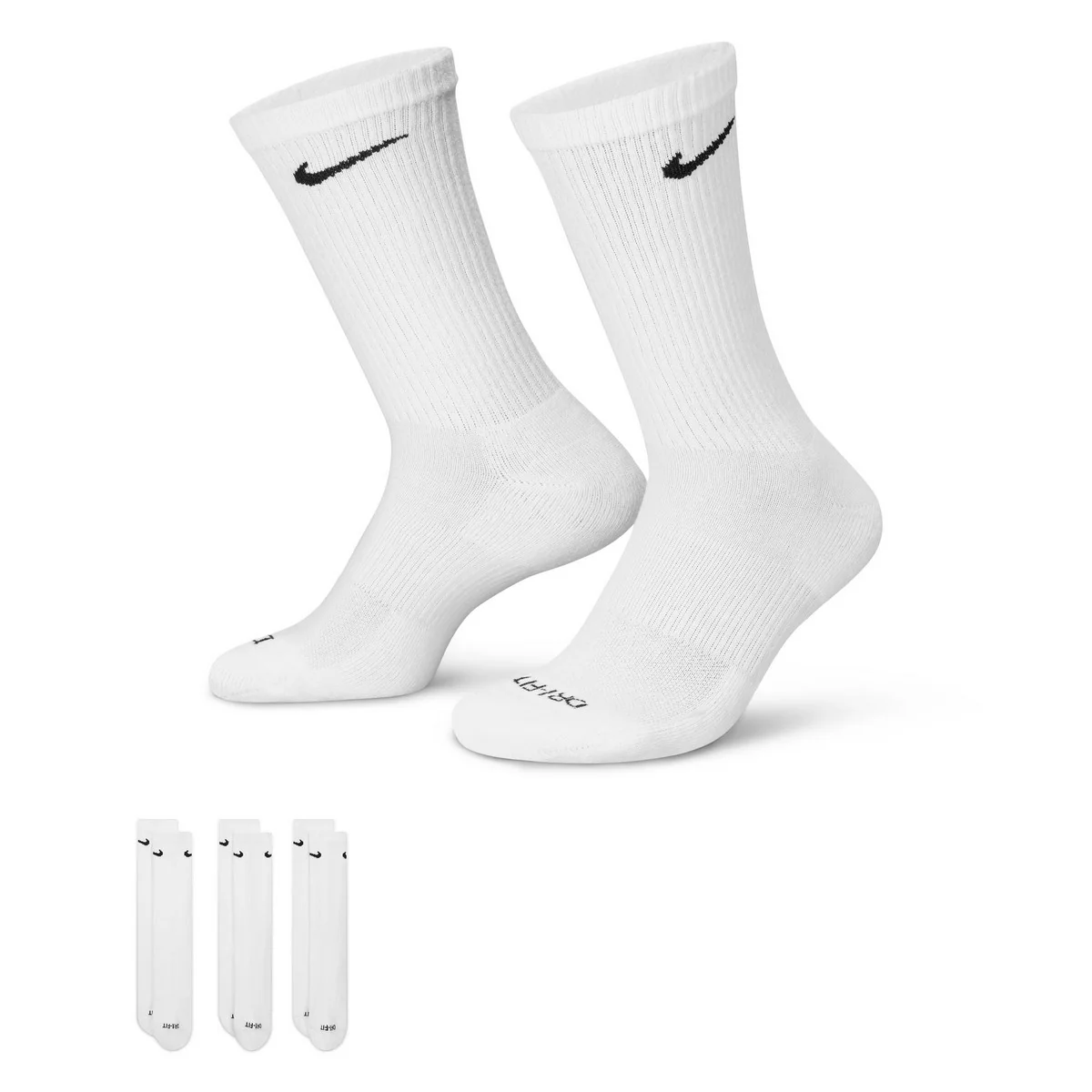 Nike Everyday Plus Cushioned Training Crew Socks (3 Pair) - Image 2