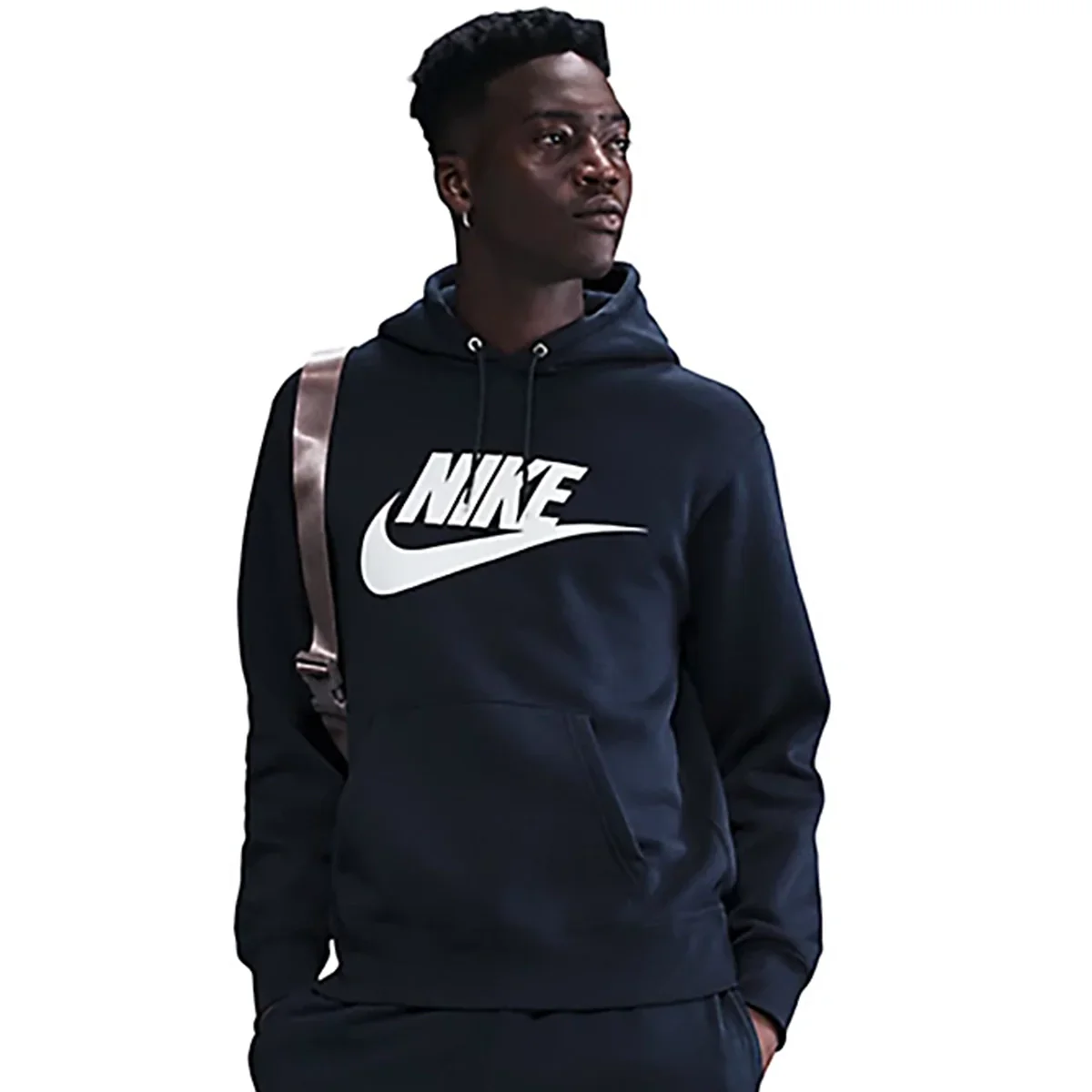 Nike Men's Club Fleece Graphic Pullover Hoodie - Image 4