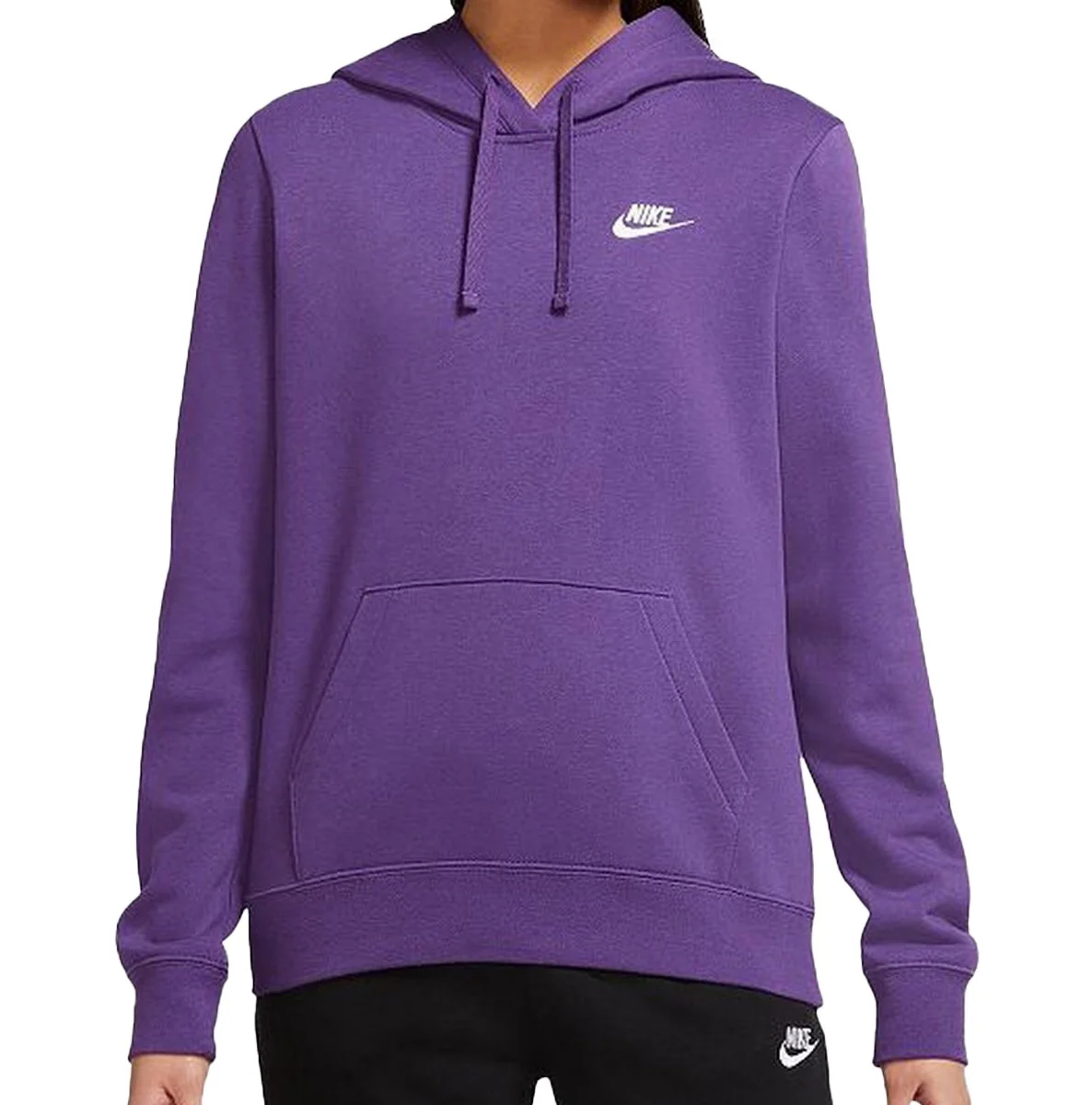 Nike Womens Club Fleece Pullover Hoodie - Image 3