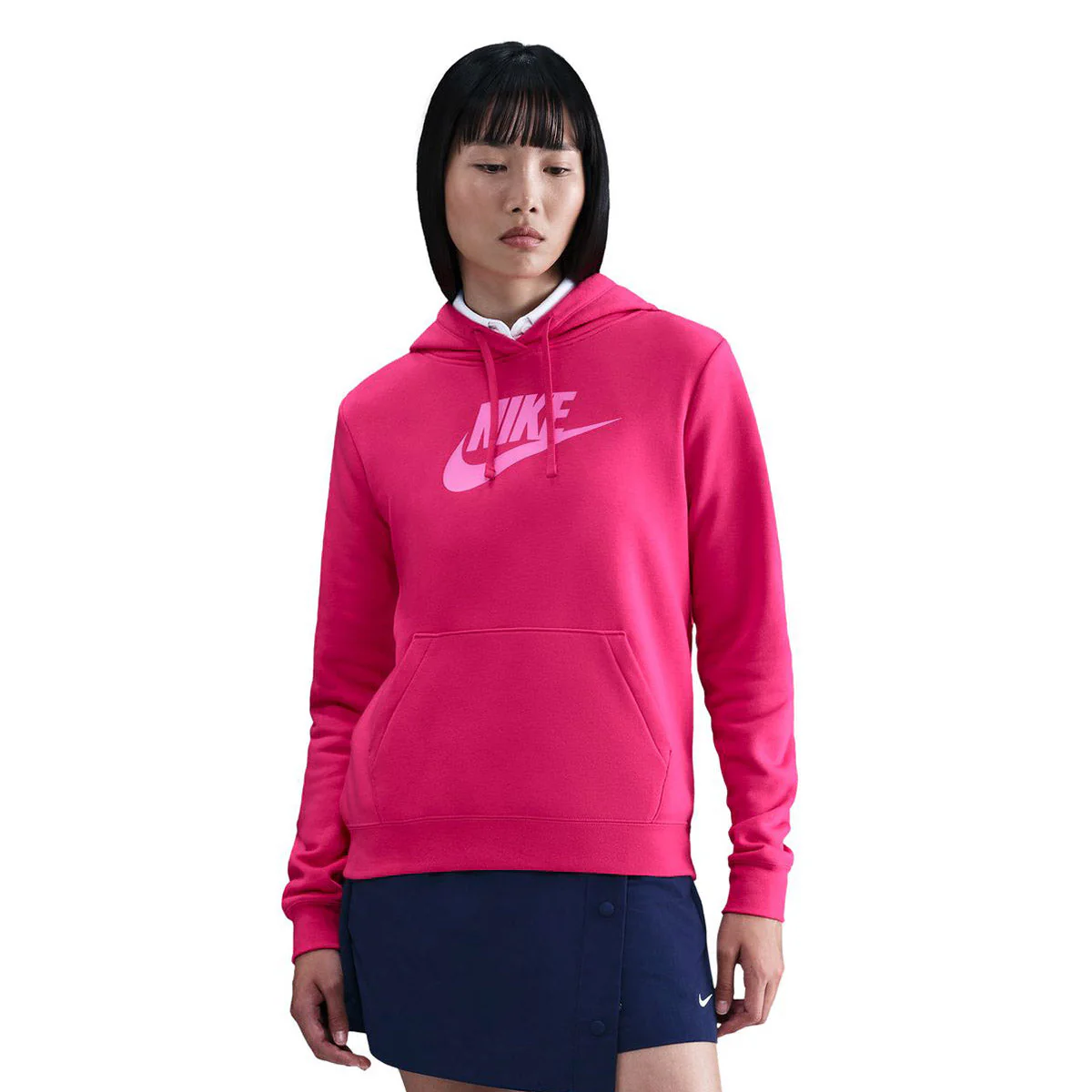 Nike Womens Club GX Fleece Hoodie - Image 5