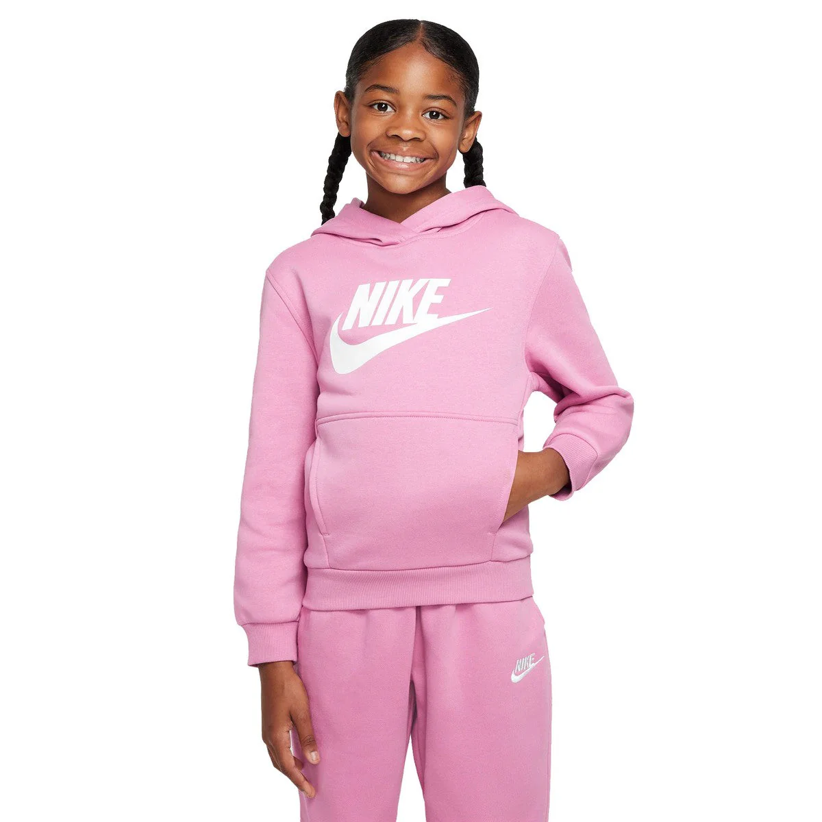 Nike Youth Club Fleece Hoody - Image 3