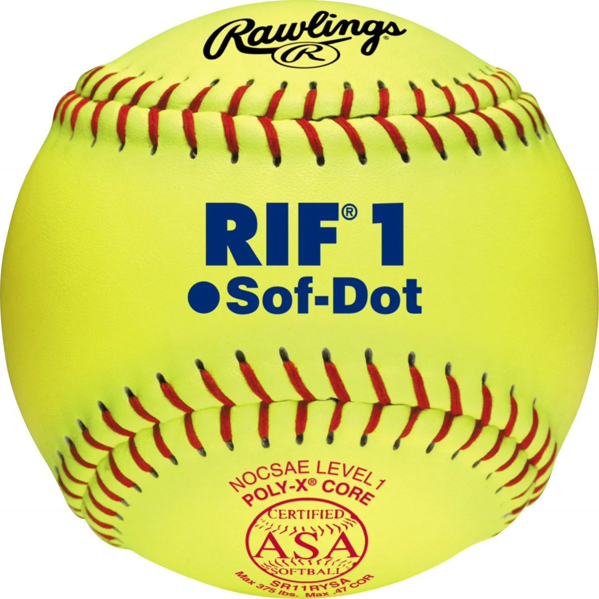 Rawlings 11" Pro Tac RIF 1 Fastpitch Softball Dozen - Image 2