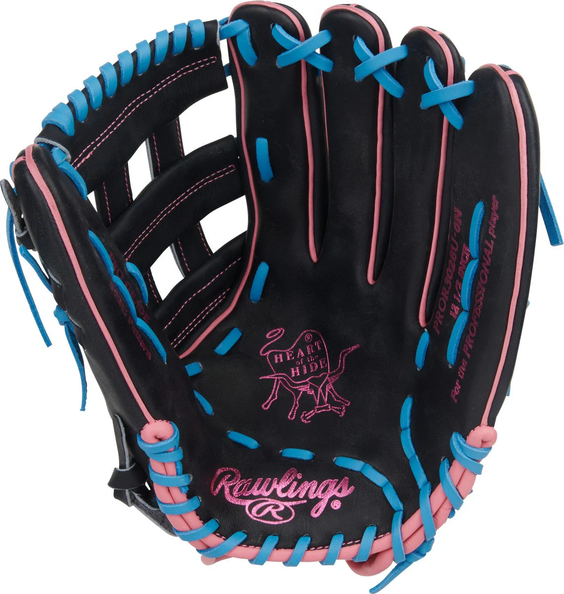 Rawlings Heart of the Hide PROR3028U-6N Contour Fit Model 12.5" Baseball Outfield Glove - Image 2