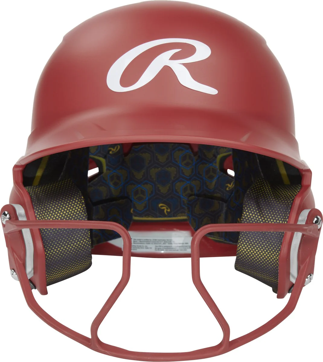 Rawlings Junior Fastpitch Matte Mach Hi-Viz 1-Tone Batting Helmet with Attached Hi-Viz Face Guard - Image 10