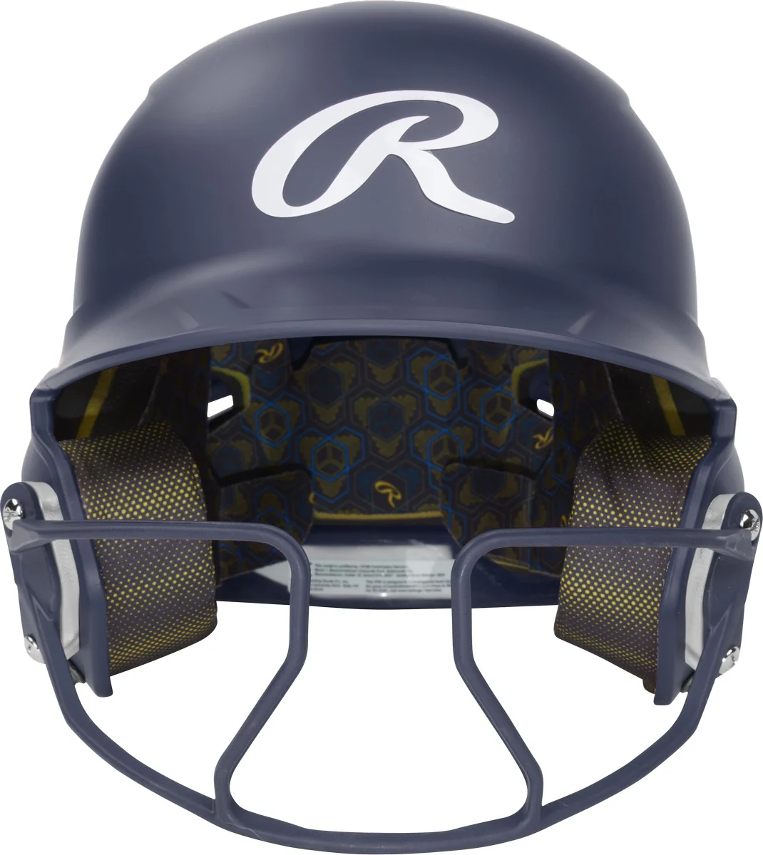 Rawlings Junior Fastpitch Matte Mach Hi-Viz 1-Tone Batting Helmet with Attached Hi-Viz Face Guard - Image 9
