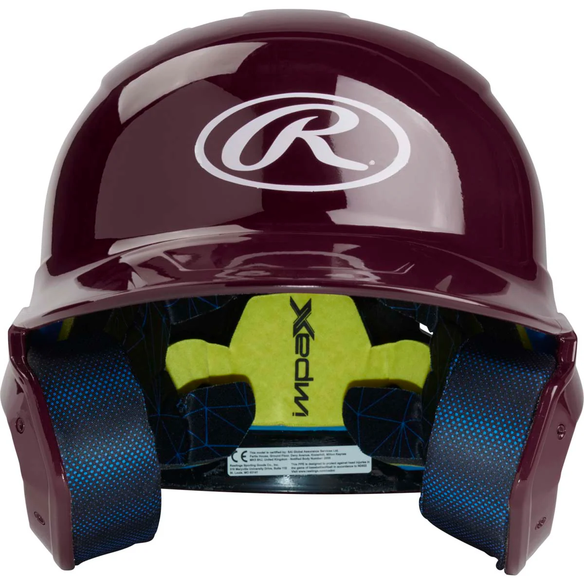 Rawlings MACH Senior Gloss Baseball Batting Helmet - Image 4