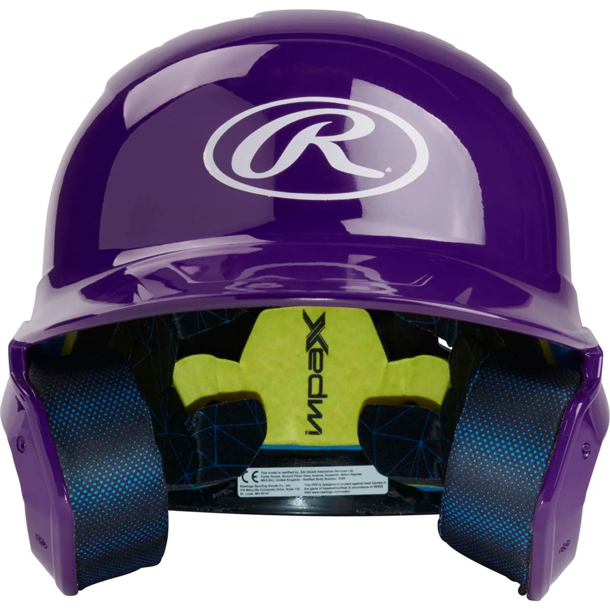 Rawlings MACH Senior Gloss Baseball Batting Helmet - Image 6