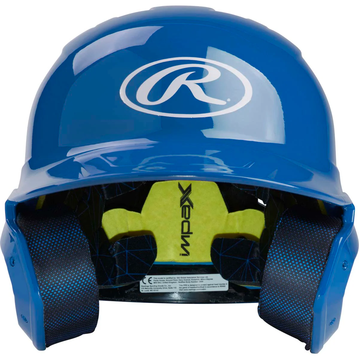 Rawlings MACH Senior Gloss Baseball Batting Helmet - Image 7
