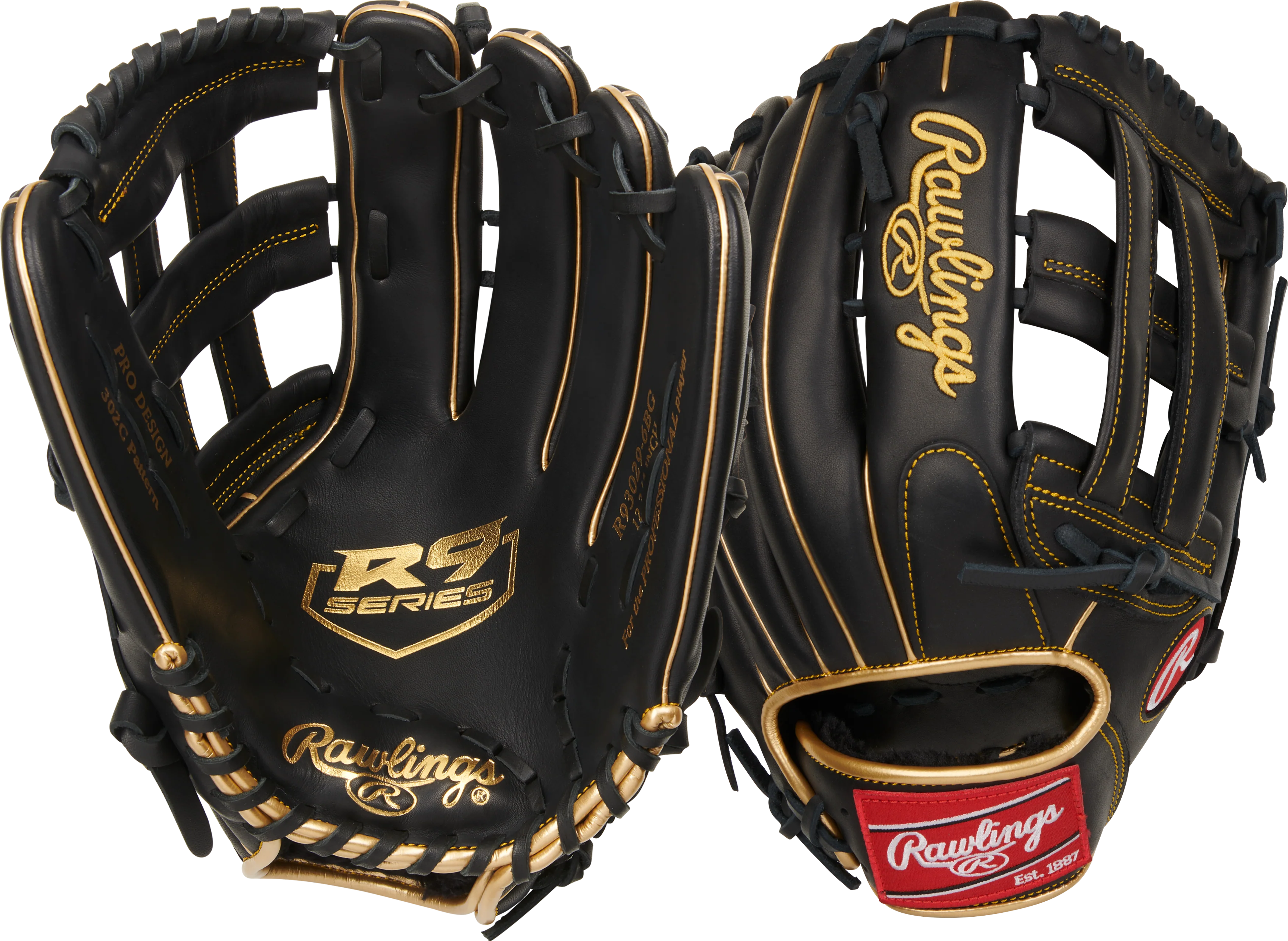 Rawlings R9 Pro H Web R930296BG 12.75" Baseball Fielder's Glove