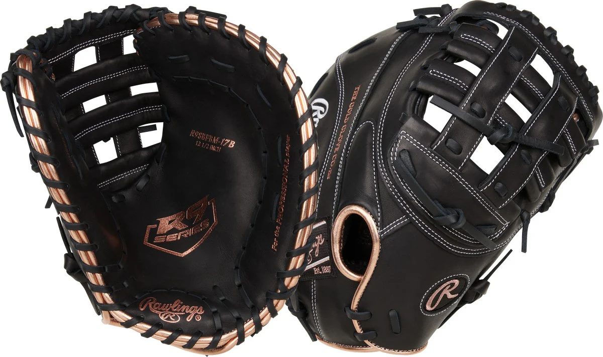Rawlings R9 RR9SBFBM-17B 12.5" Fastpitch Softball First Base Mitt