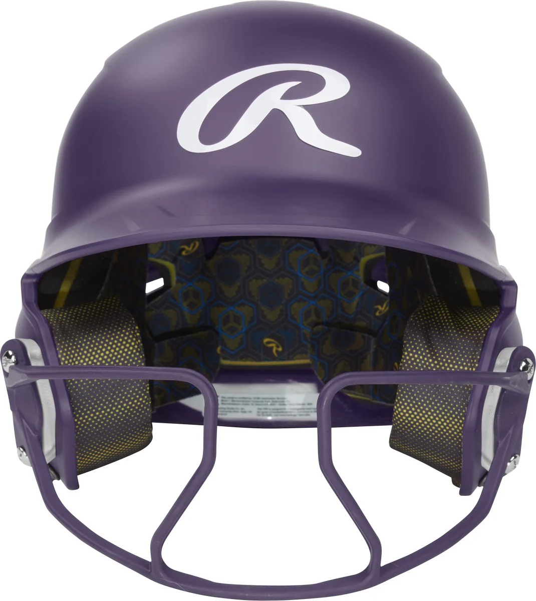 Rawlings Senior Fastpitch Matte Mach Hi-Viz 1-Tone Batting Helmet with Attached HiViz Face Guard - Image 4