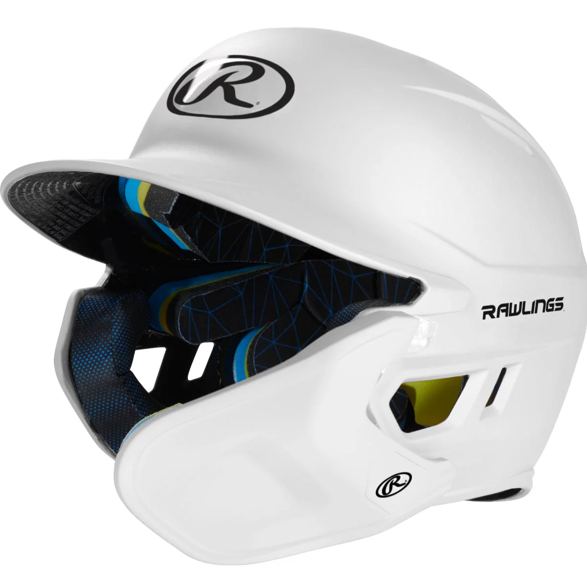 Rawlings Senior One Tone MACH Adjust Left Hand Batter Helmet with Adjustable Faceguard One - Image 5