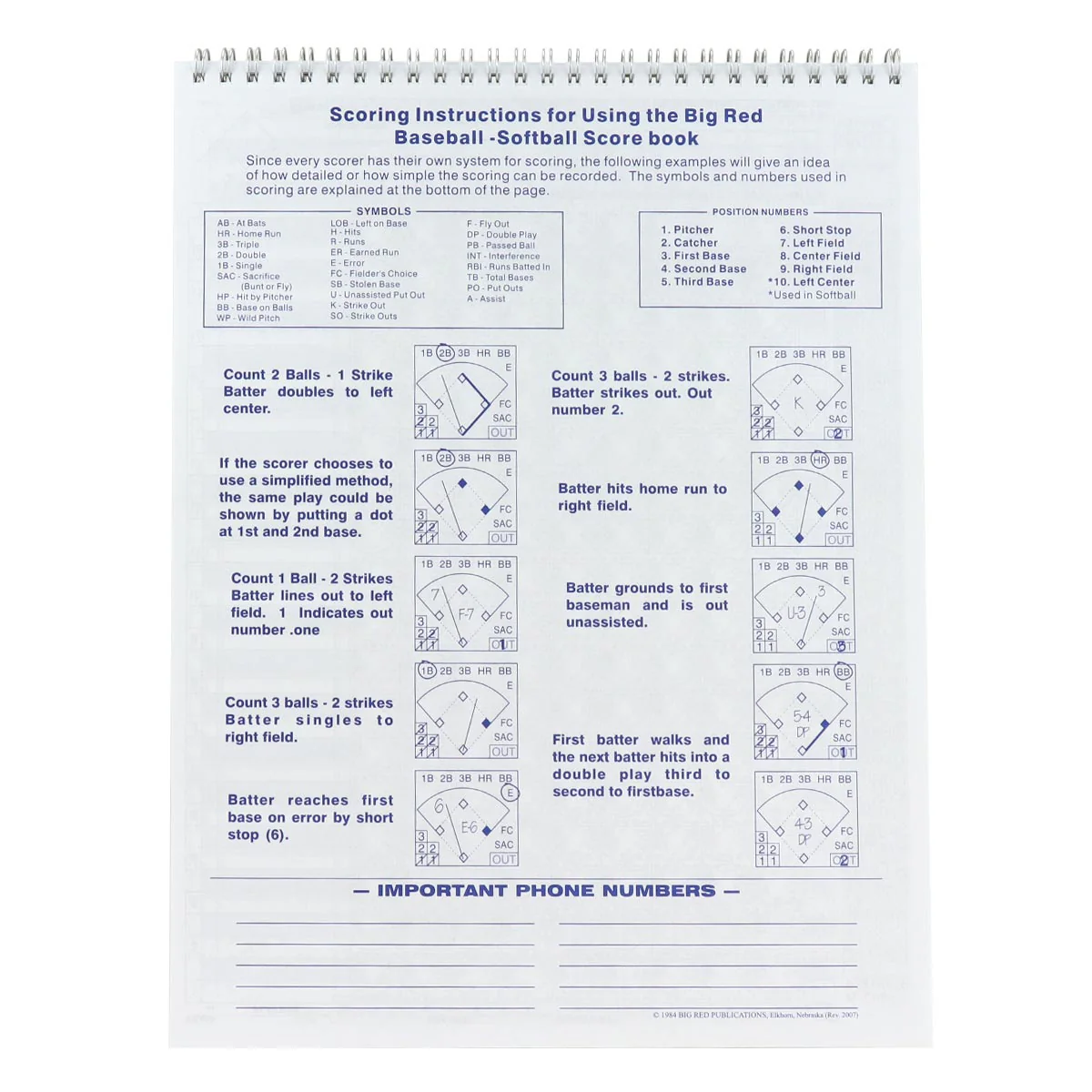 Team Express Custom 18 Player Baseball/Softball 25 Game Scorebooks - Image 3