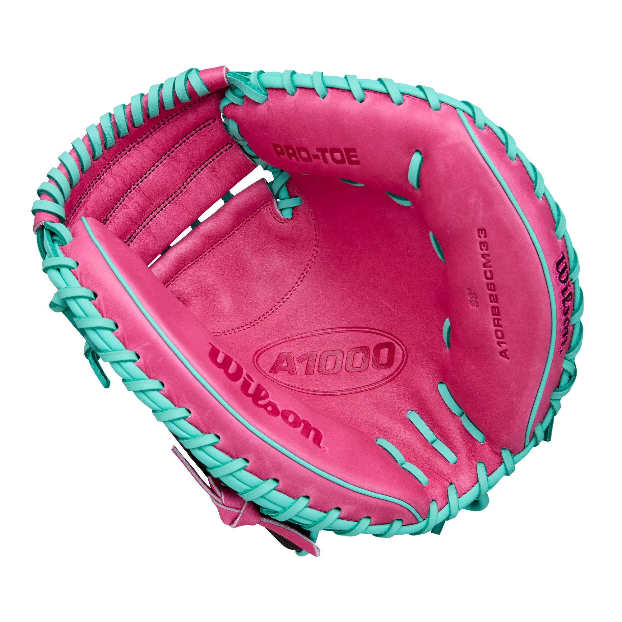Wilson A1000 CM33 Model 33" Baseball Catcher's Mitt with SuperSnakeSkin - Image 3